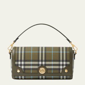 NEW Burberry Small Note Checked Shoulder Bag Purse